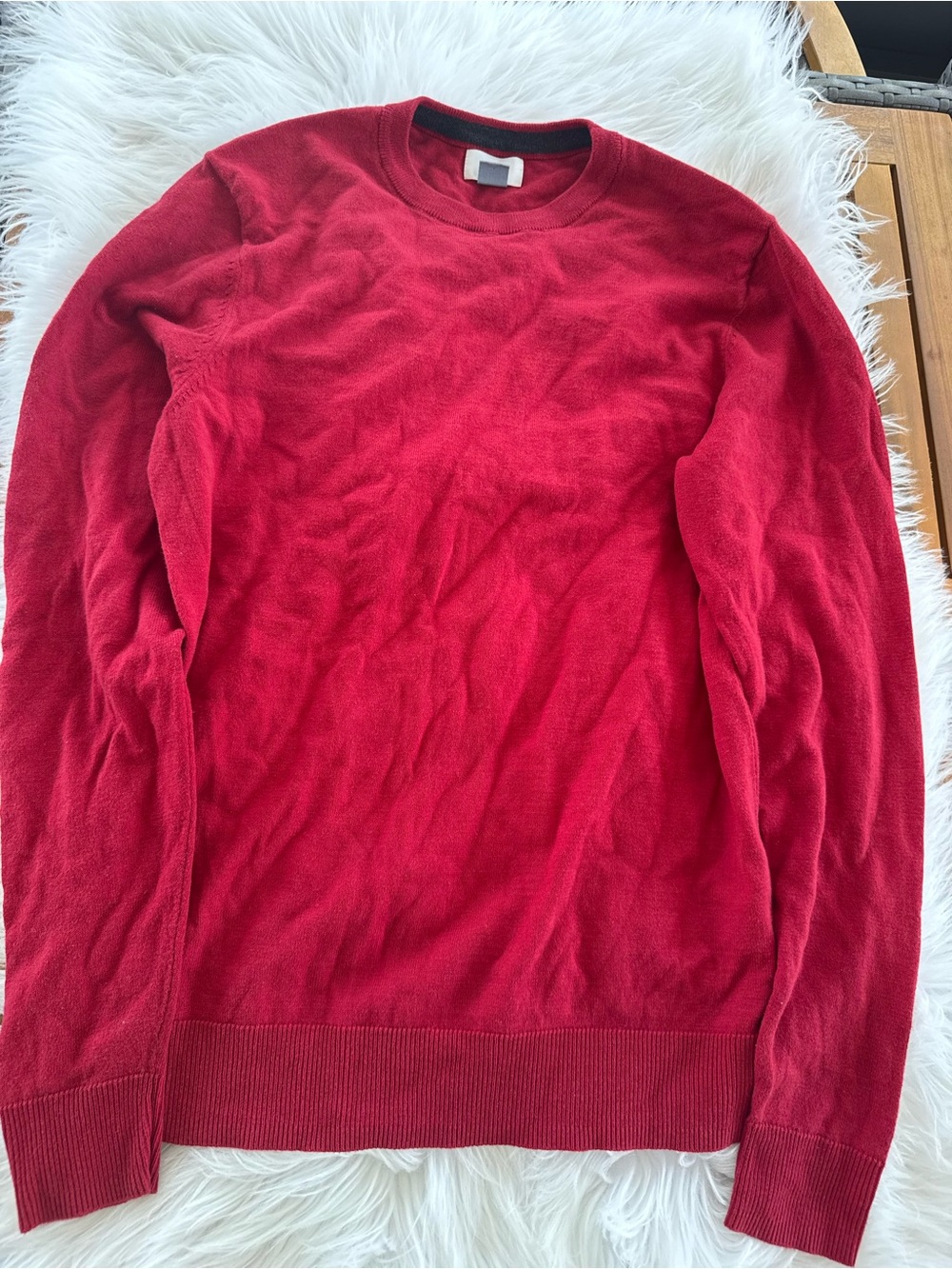 Old Navy Red Crewneck Knit Top - Picture 3 of 3